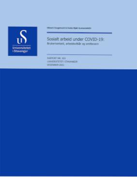 Cover for Sosialt arbeid under COVID-19: Brukerkontakt, arbeidsvilkår og smittevern