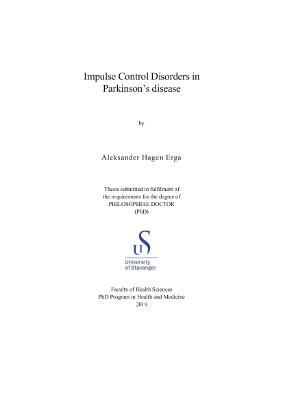 Cover for Impulse Control Disorders in Parkinson’s disease