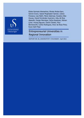 Cover for Entrepreneurial Universities in Regional Innovation