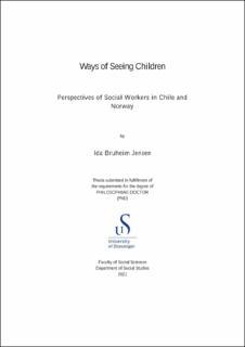 Cover for Ways of Seeing Children: Perspectives of Social Workers in Chile and Norway